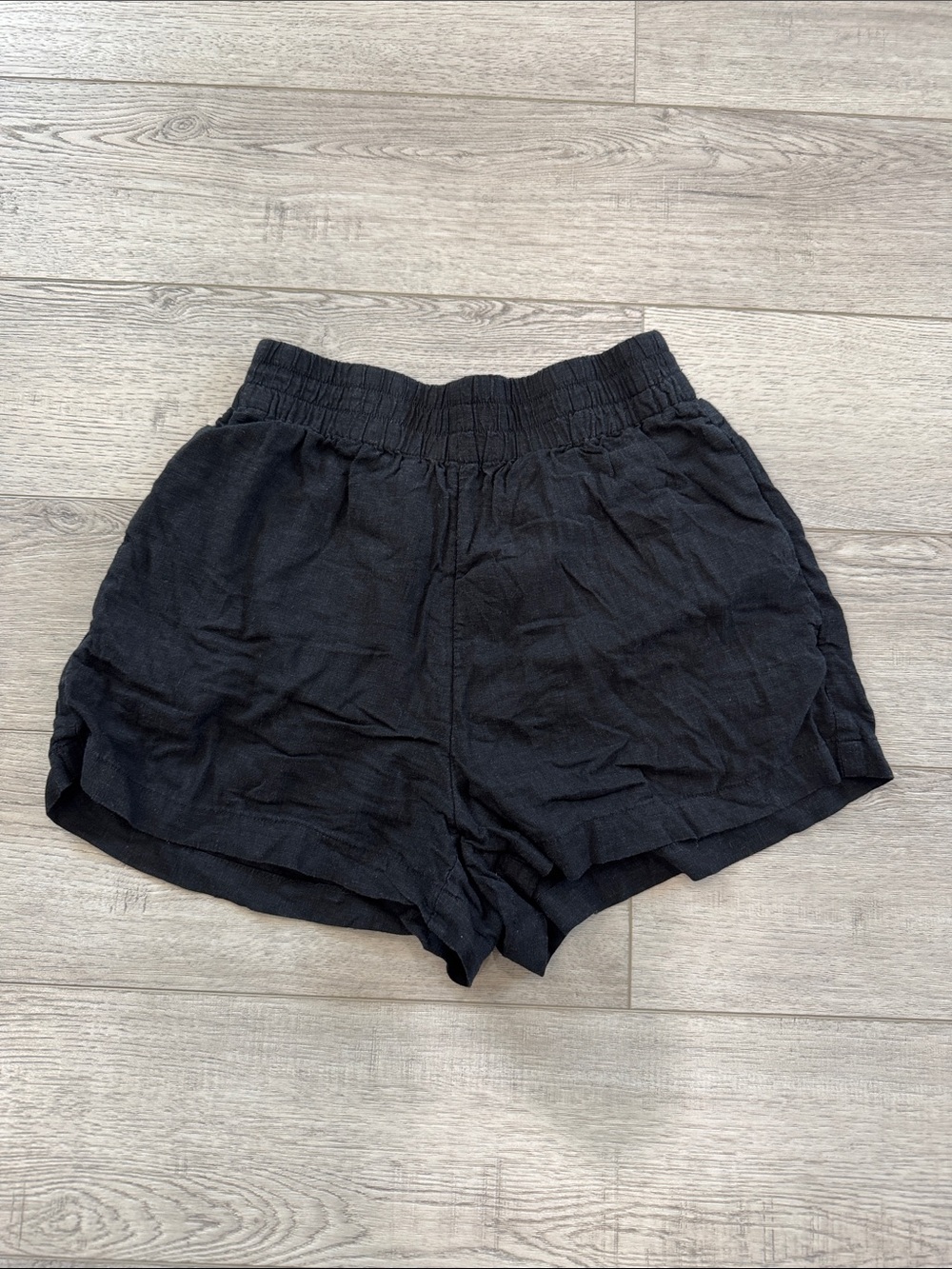 Black Dynamite Women's Elastic Waist Linen Blend Shorts size S